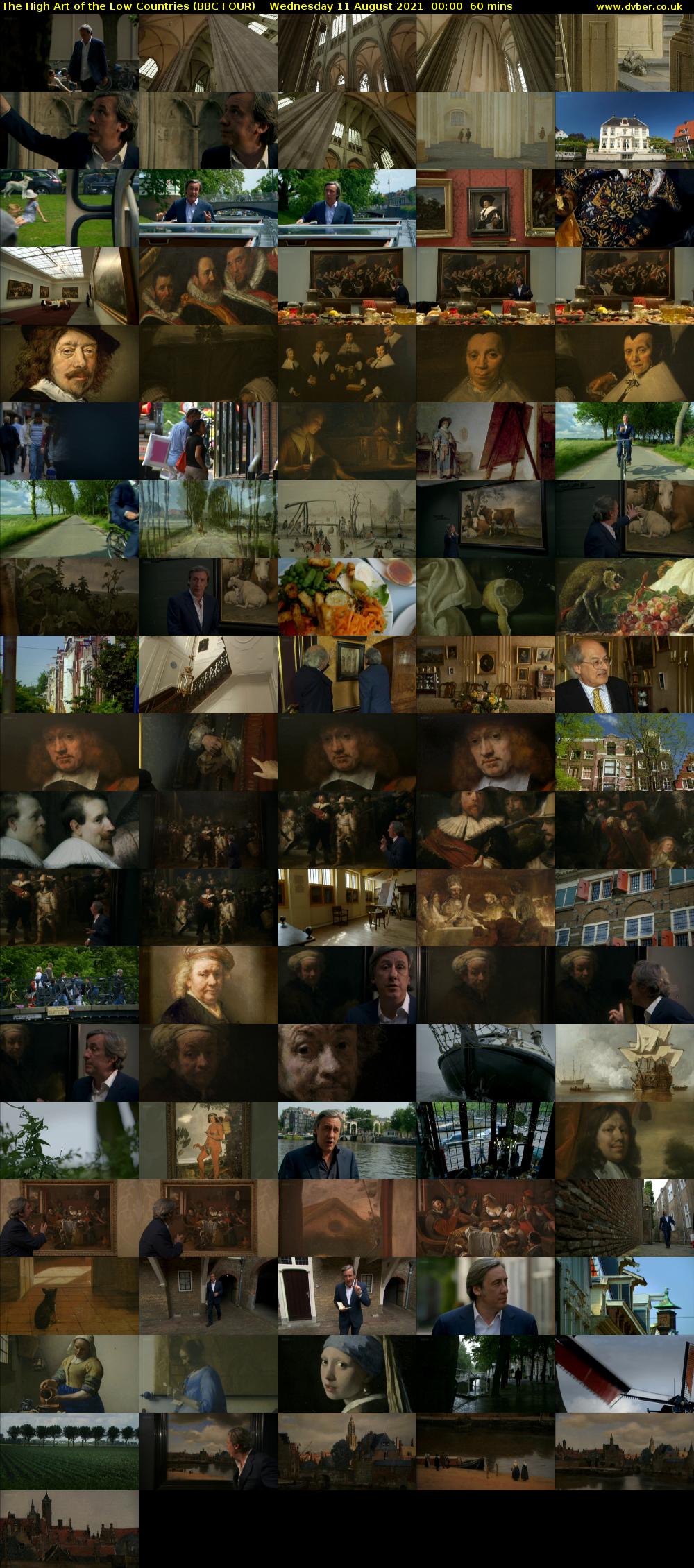 The High Art of the Low Countries (BBC FOUR) Wednesday 11 August 2021 00:00 - 01:00
