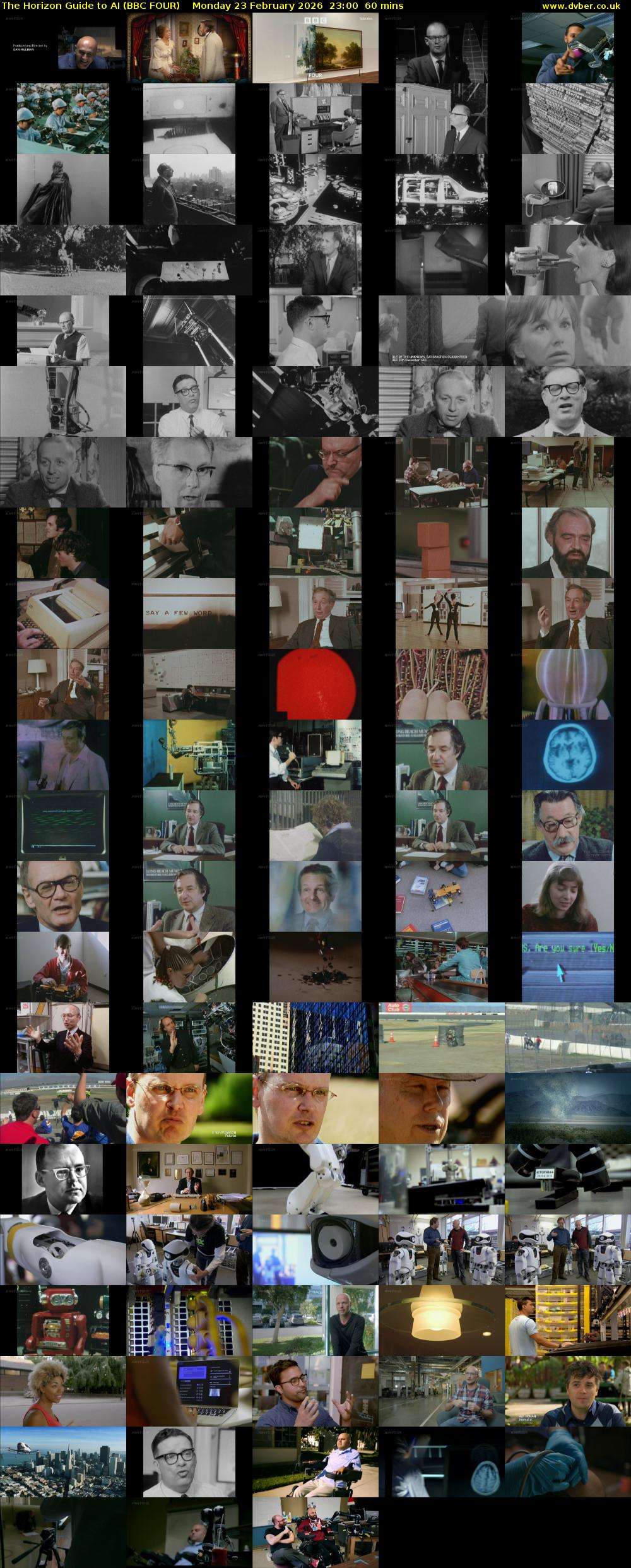 The Horizon Guide to AI (BBC FOUR) Monday 23 February 2026 23:00 - 00:00