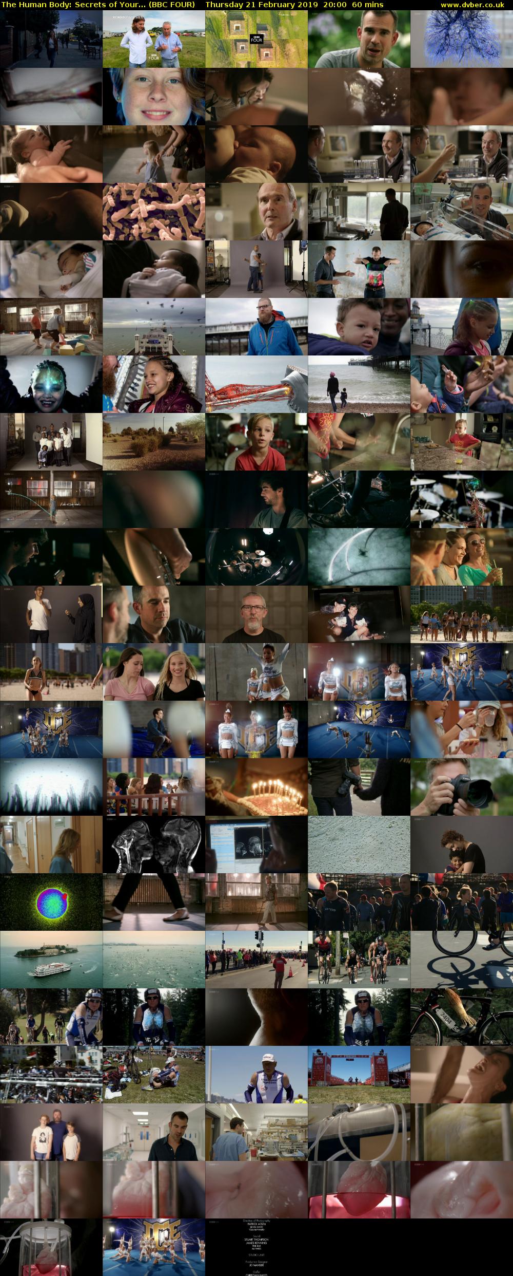 The Human Body: Secrets of Your... (BBC FOUR) Thursday 21 February 2019 20:00 - 21:00