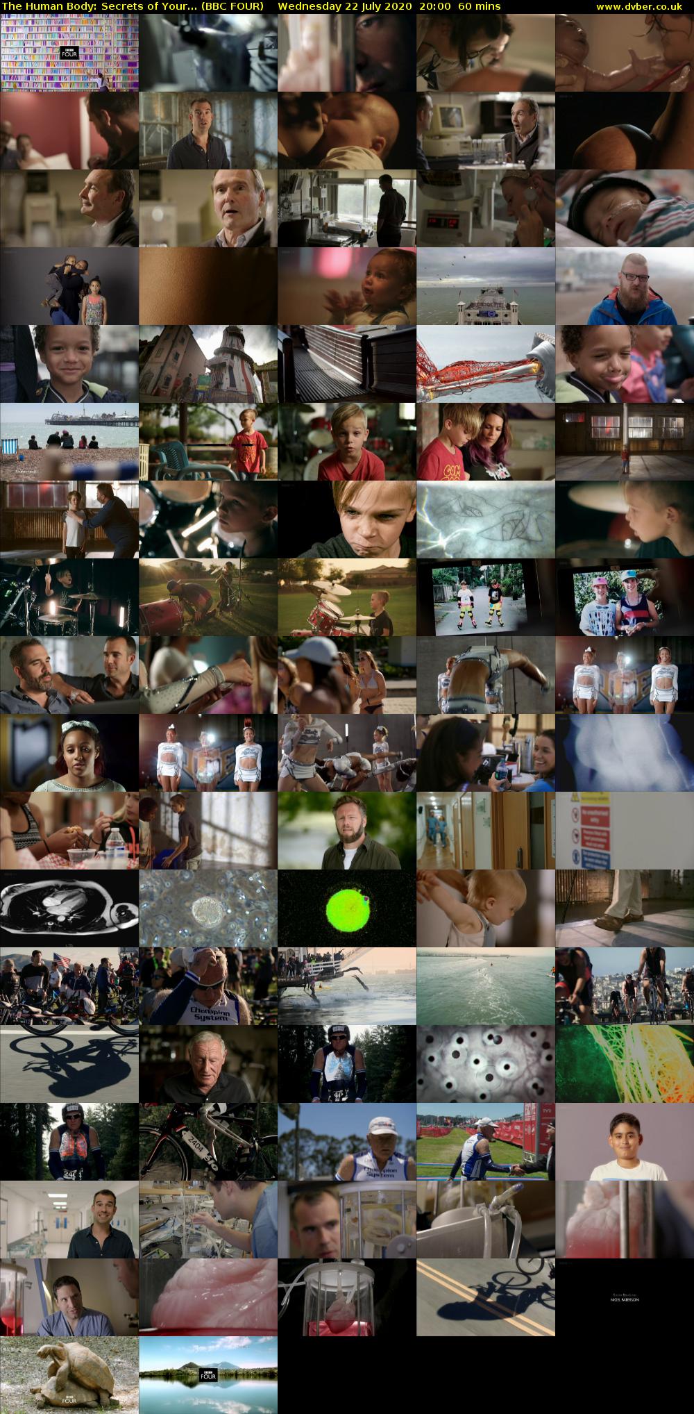 The Human Body: Secrets of Your... (BBC FOUR) Wednesday 22 July 2020 20:00 - 21:00