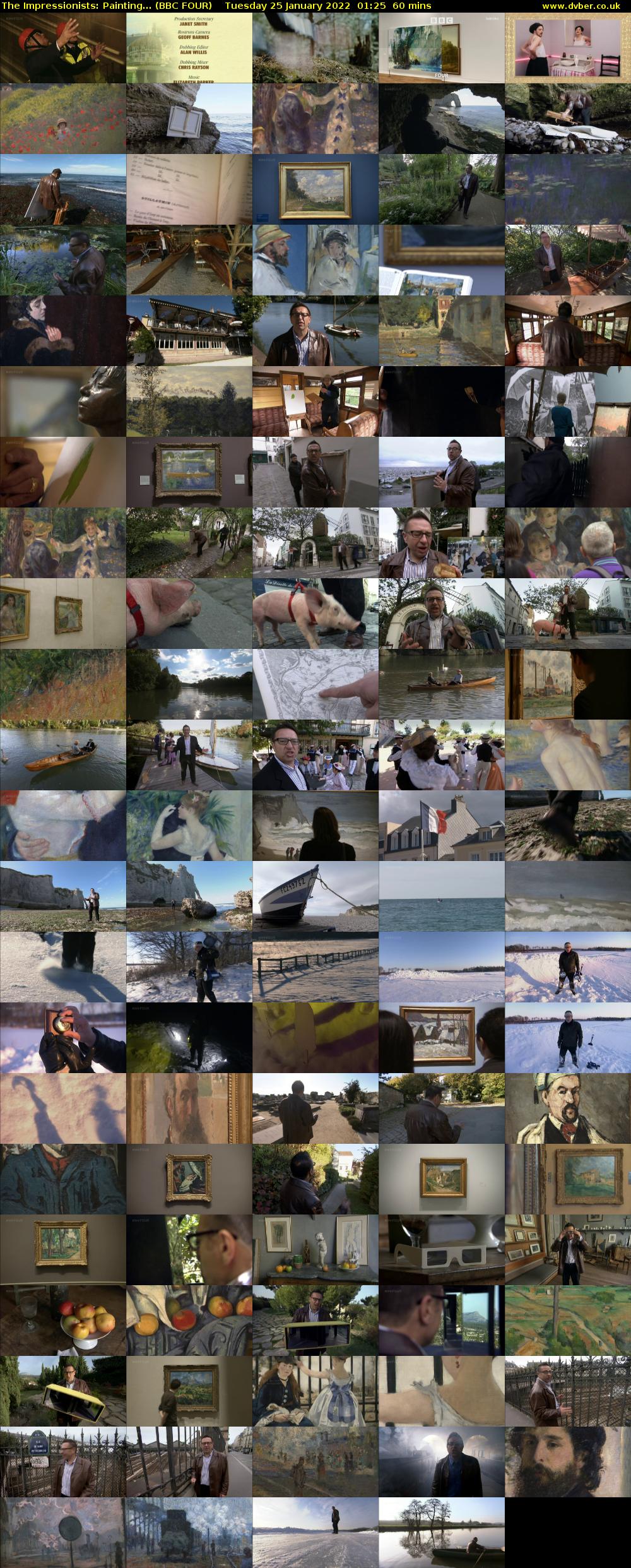 The Impressionists: Painting... (BBC FOUR) Tuesday 25 January 2022 01:25 - 02:25