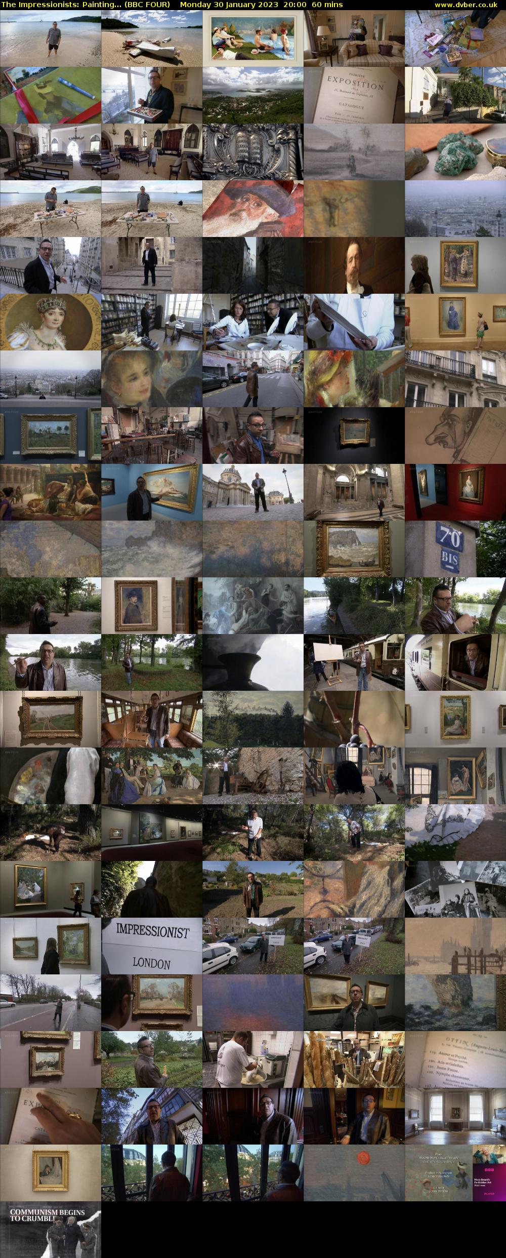 The Impressionists: Painting... (BBC FOUR) Monday 30 January 2023 20:00 - 21:00