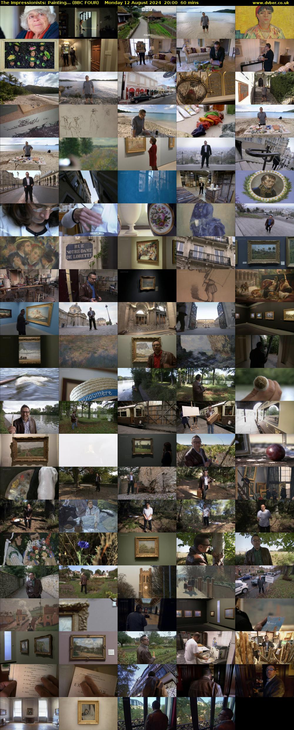 The Impressionists: Painting... (BBC FOUR) Monday 12 August 2024 20:00 - 21:00