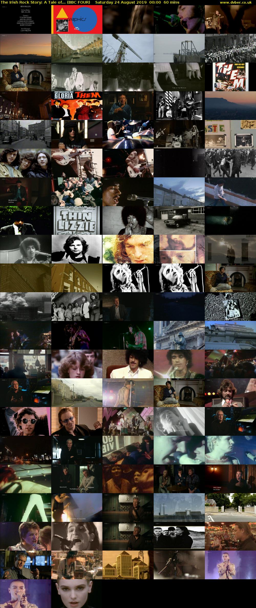 The Irish Rock Story: A Tale of... (BBC FOUR) Saturday 24 August 2019 00:00 - 01:00