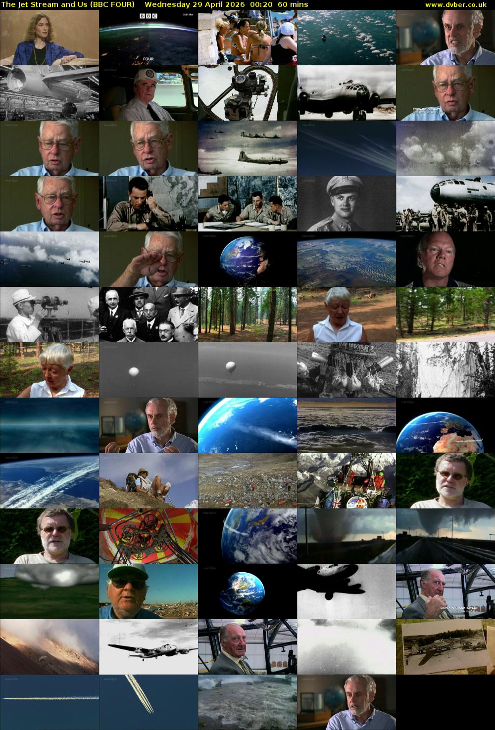 The Jet Stream and Us (BBC FOUR) Wednesday 29 April 2026 00:20 - 01:20