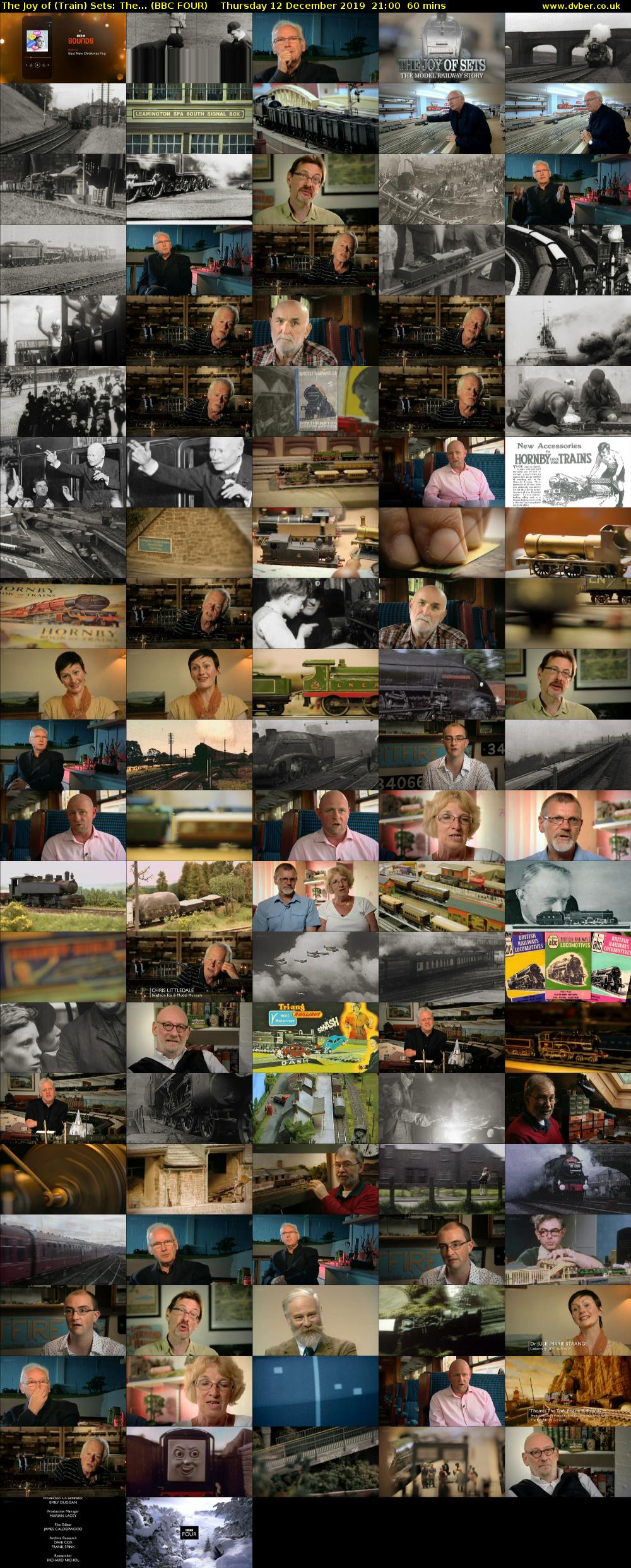 The Joy of (Train) Sets: The... (BBC FOUR) Thursday 12 December 2019 21:00 - 22:00