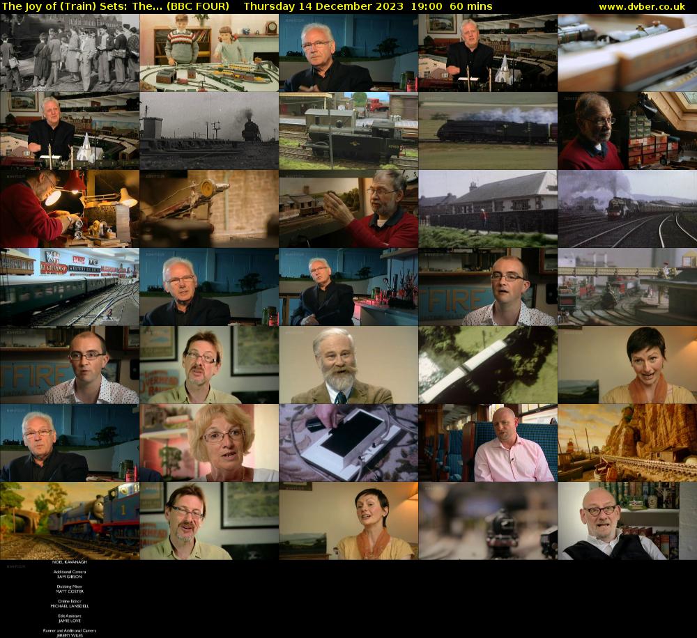 The Joy of (Train) Sets: The... (BBC FOUR) Thursday 14 December 2023 19:00 - 20:00