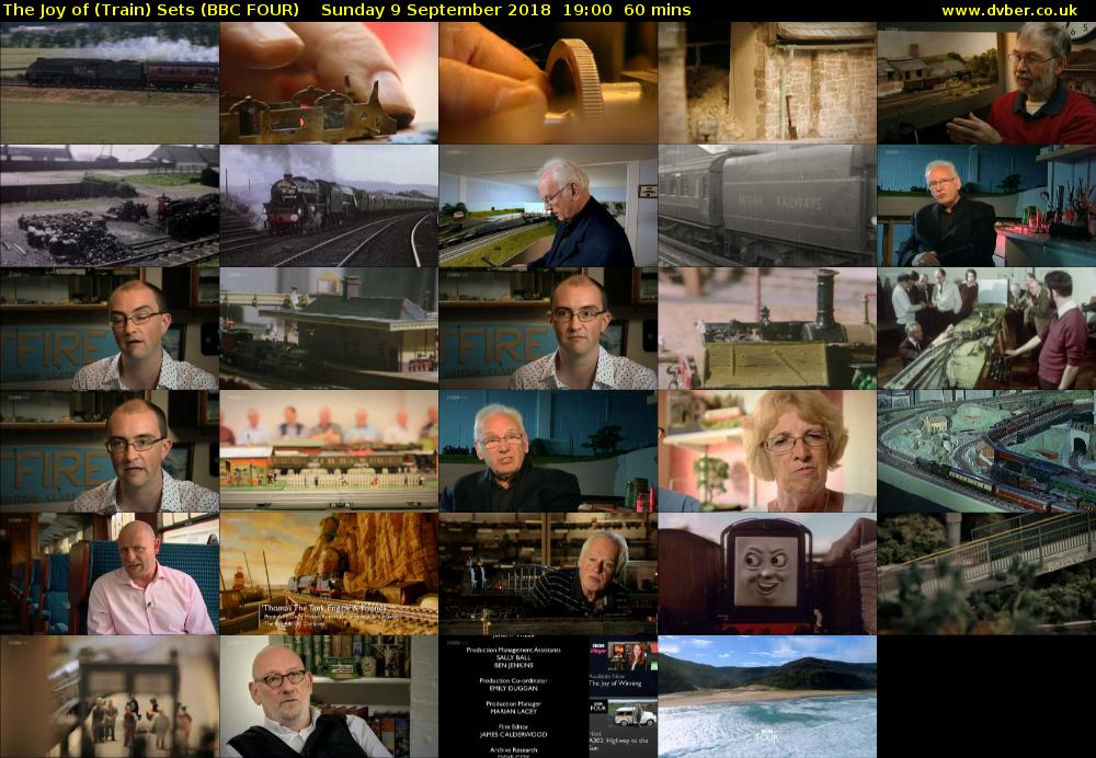 The Joy of (Train) Sets (BBC FOUR) Sunday 9 September 2018 19:00 - 20:00