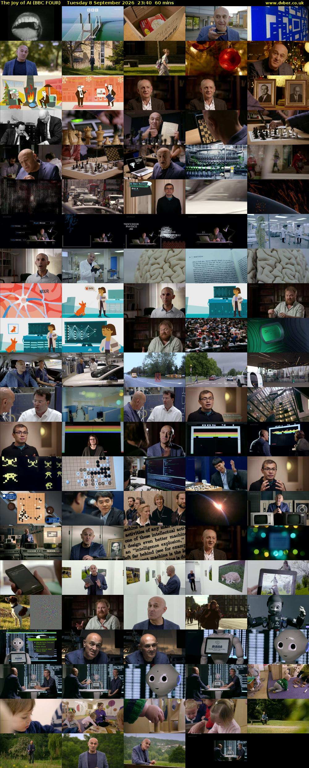 The Joy of AI (BBC FOUR) Tuesday 8 September 2026 23:40 - 00:40