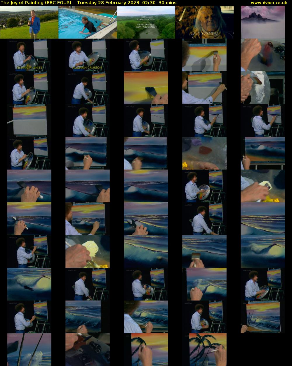 The Joy of Painting (BBC FOUR) Tuesday 28 February 2023 02:30 - 03:00