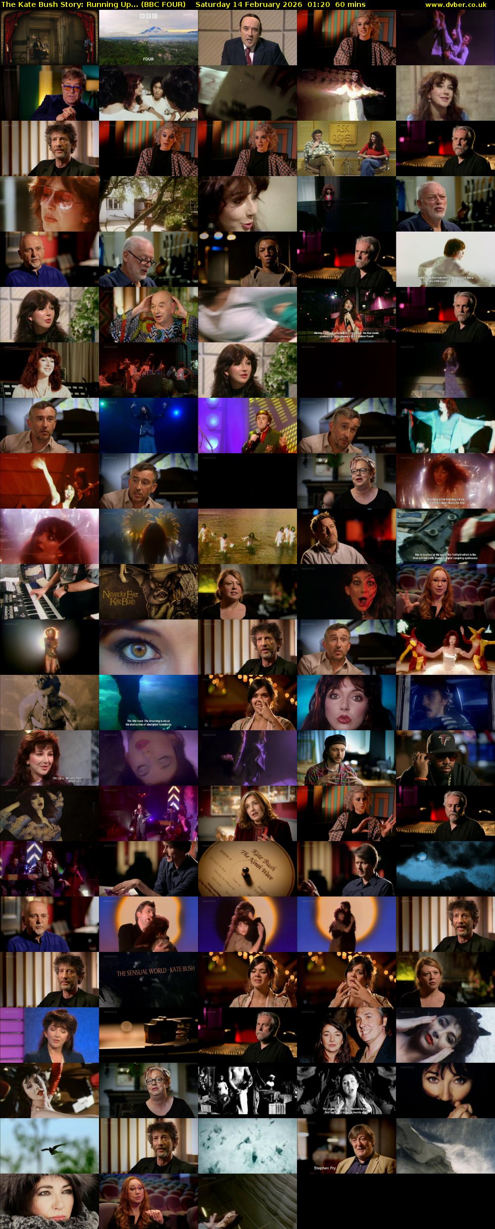 The Kate Bush Story: Running Up... (BBC FOUR) Saturday 14 February 2026 01:20 - 02:20