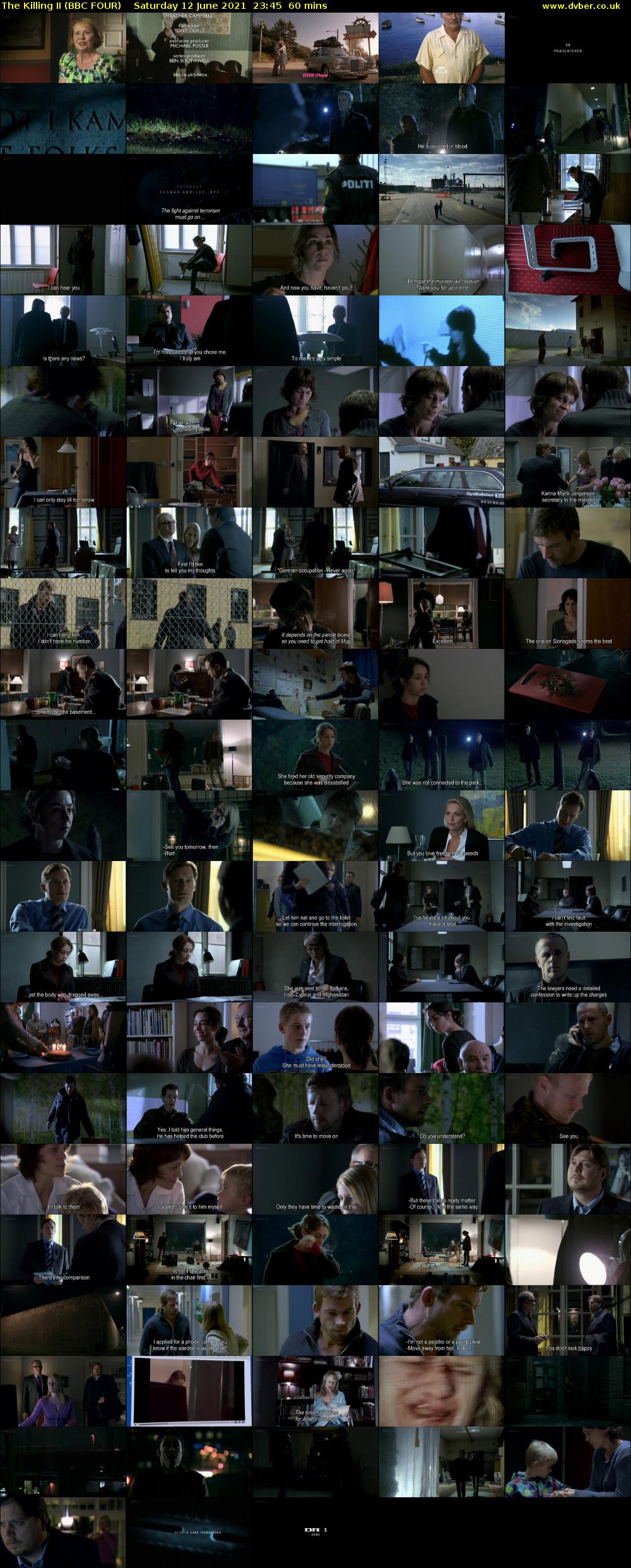 The Killing II (BBC FOUR) Saturday 12 June 2021 23:45 - 00:45