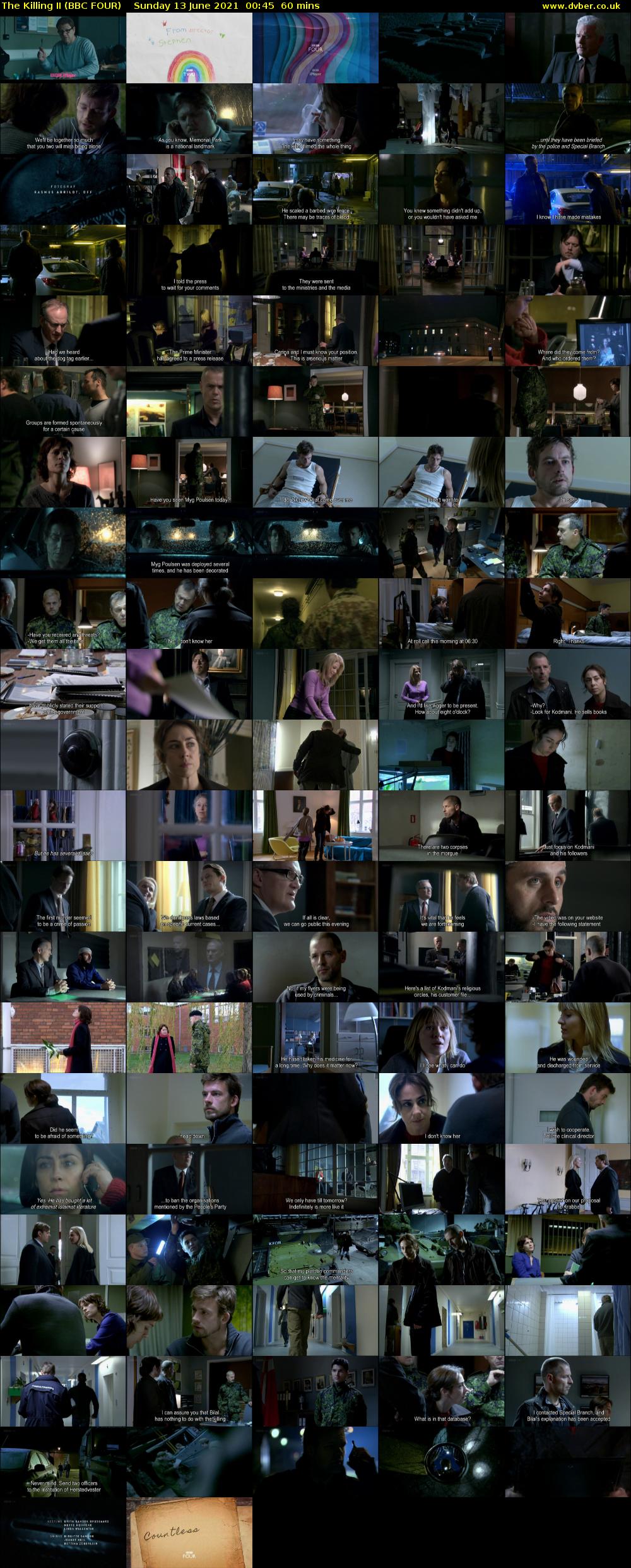 The Killing II (BBC FOUR) Sunday 13 June 2021 00:45 - 01:45