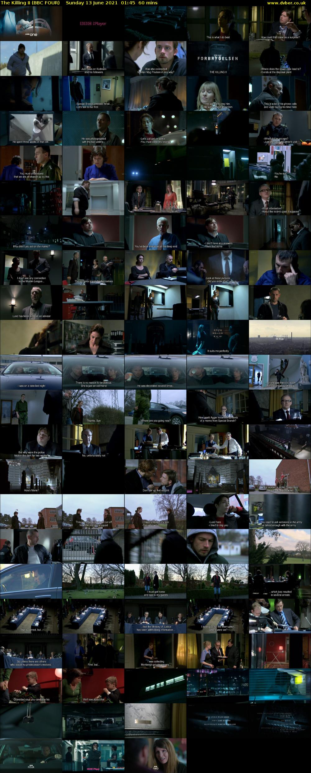 The Killing II (BBC FOUR) Sunday 13 June 2021 01:45 - 02:45