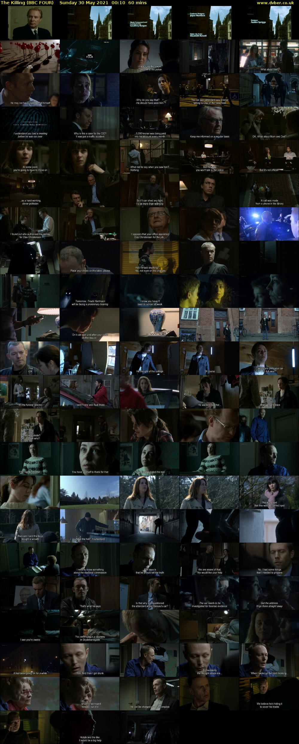 The Killing (BBC FOUR) Sunday 30 May 2021 00:10 - 01:10