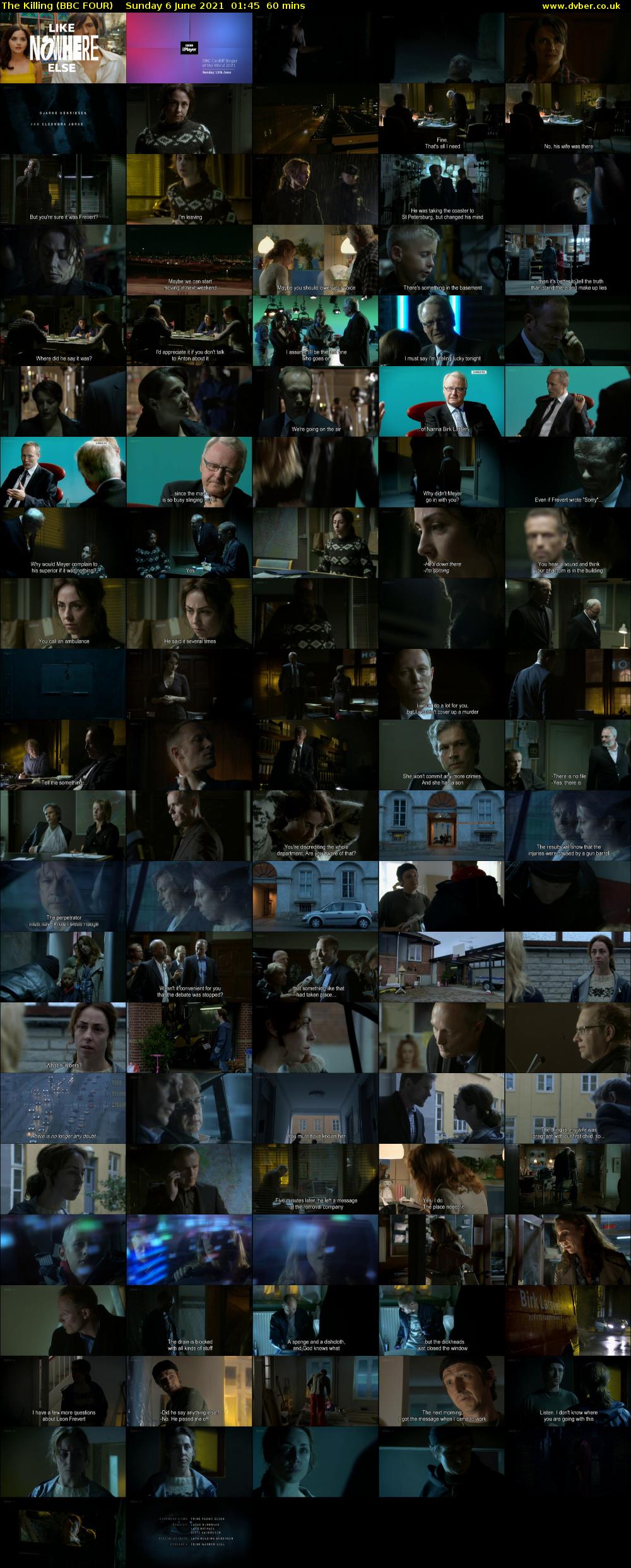 The Killing (BBC FOUR) Sunday 6 June 2021 01:45 - 02:45