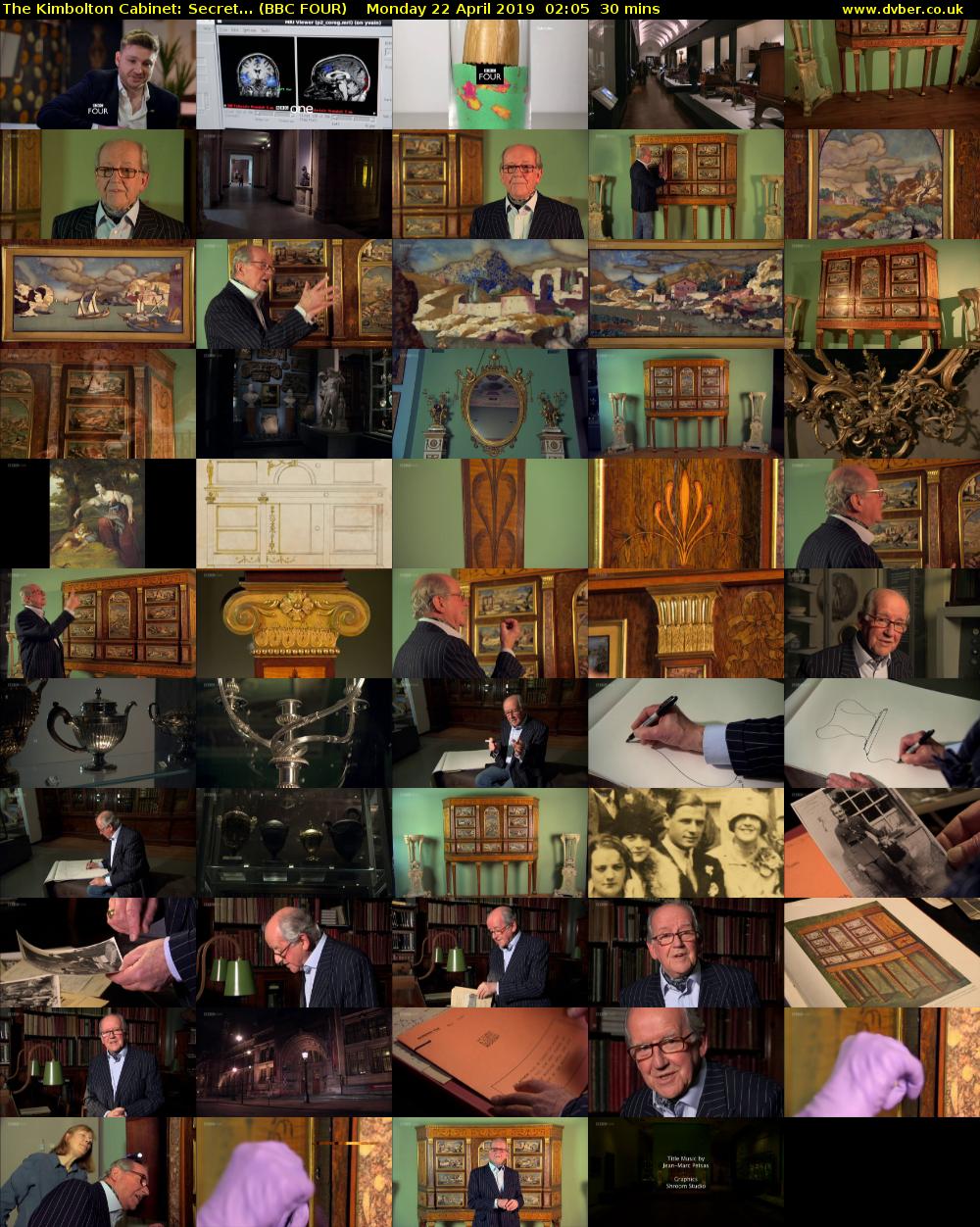 The Kimbolton Cabinet: Secret... (BBC FOUR) Monday 22 April 2019 02:05 - 02:35