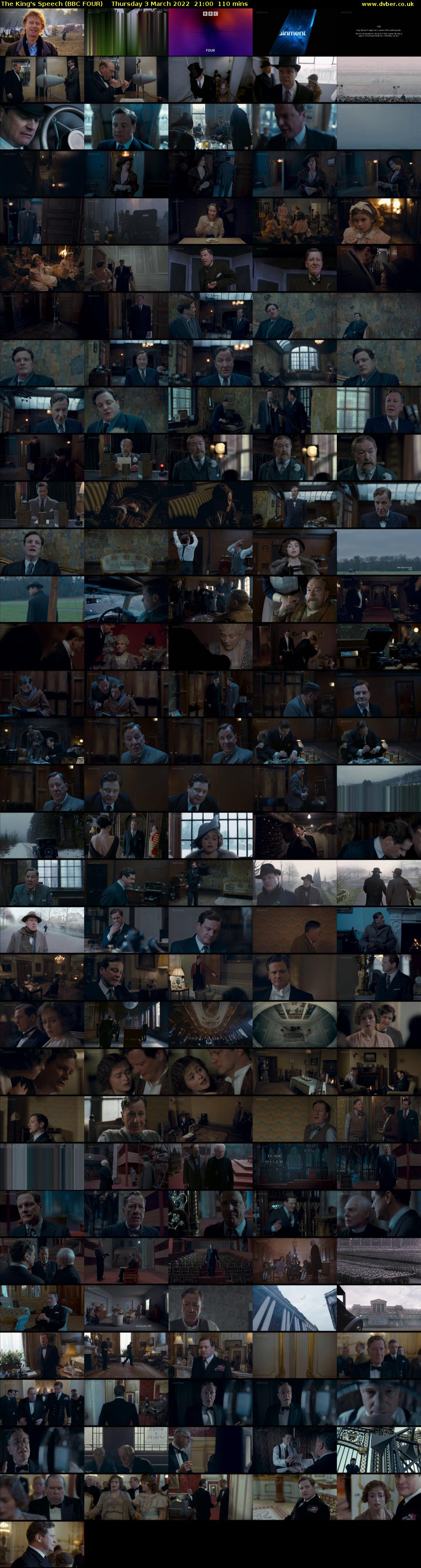 The King's Speech (BBC FOUR) Thursday 3 March 2022 21:00 - 22:50