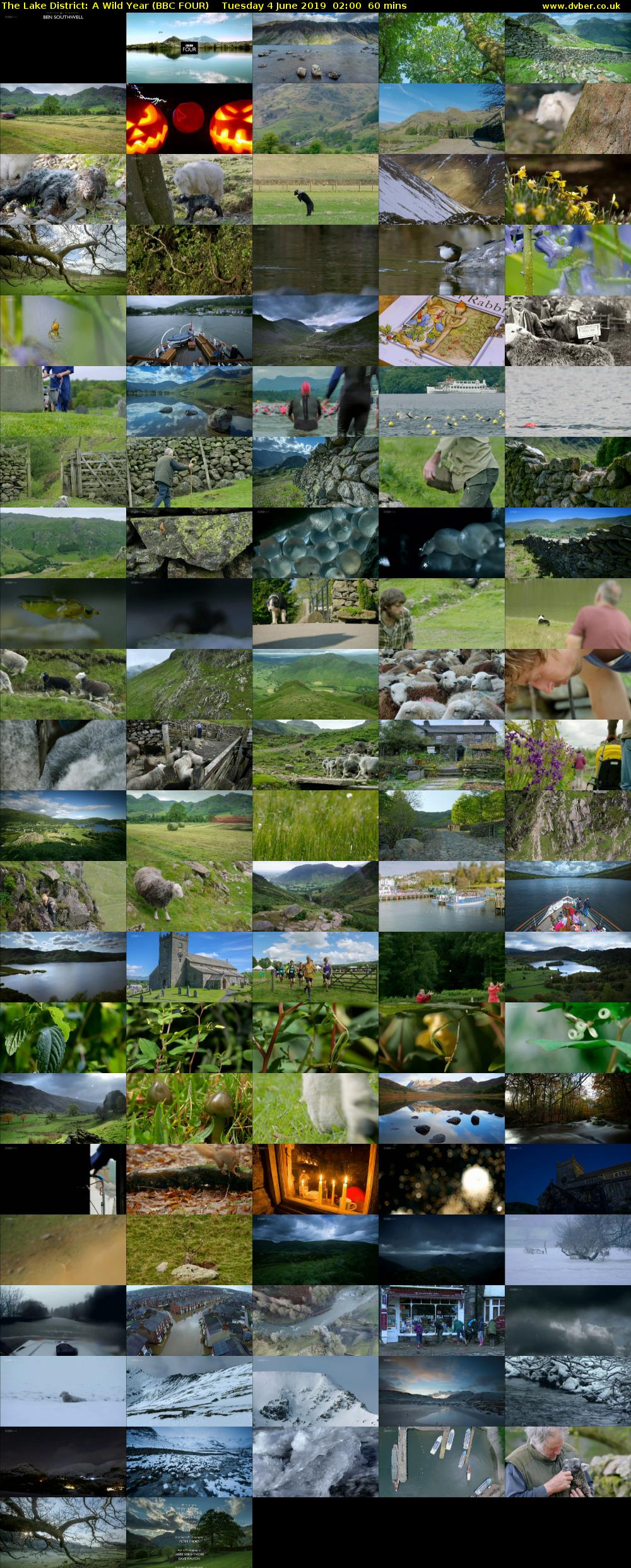 The Lake District: A Wild Year (BBC FOUR) Tuesday 4 June 2019 02:00 - 03:00