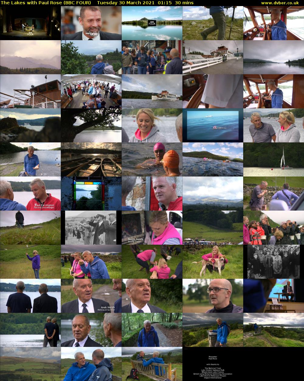 The Lakes with Paul Rose (BBC FOUR) Tuesday 30 March 2021 01:15 - 01:45