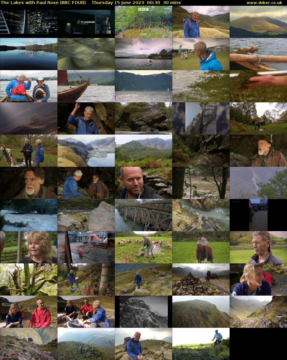 The Lakes with Paul Rose (BBC FOUR) Thursday 15 June 2023 00:30 - 01:00