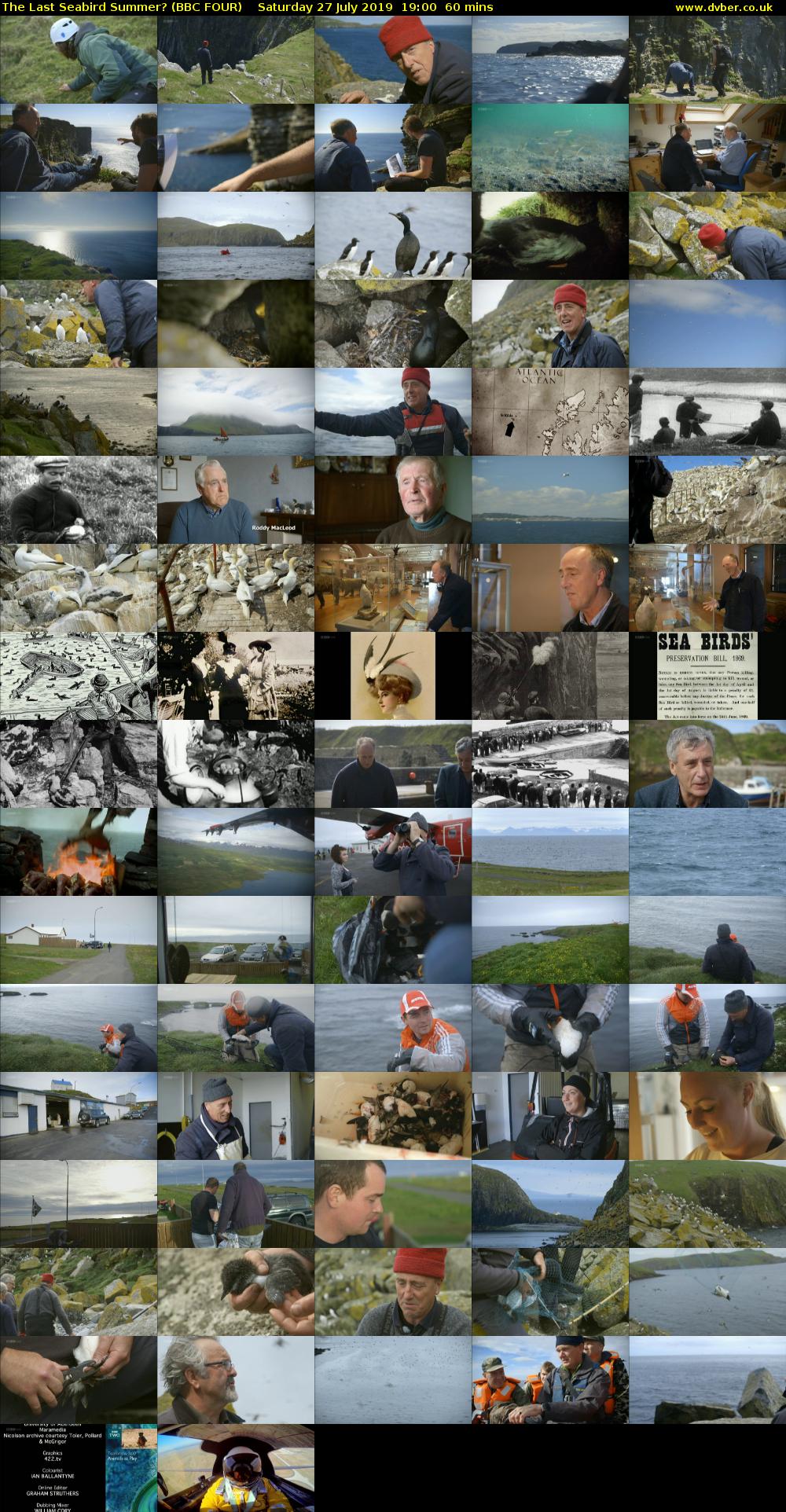 The Last Seabird Summer? (BBC FOUR) Saturday 27 July 2019 19:00 - 20:00