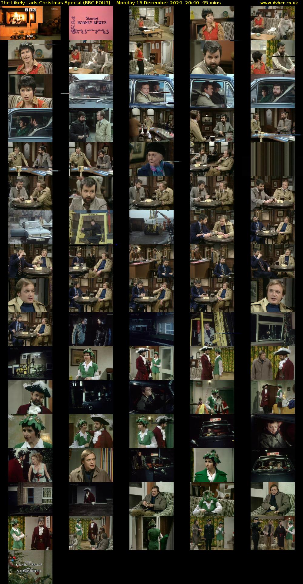 The Likely Lads Christmas Special (BBC FOUR) Monday 16 December 2024 20:40 - 21:25