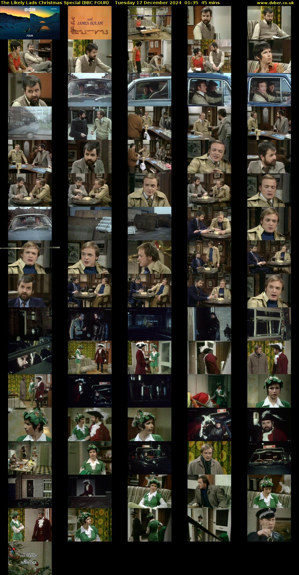 The Likely Lads Christmas Special (BBC FOUR) Tuesday 17 December 2024 01:35 - 02:20