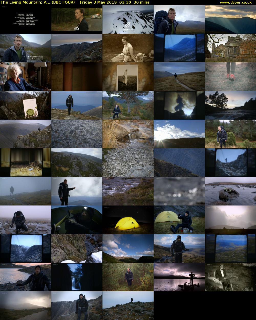 The Living Mountain: A... (BBC FOUR) Friday 3 May 2019 03:30 - 04:00