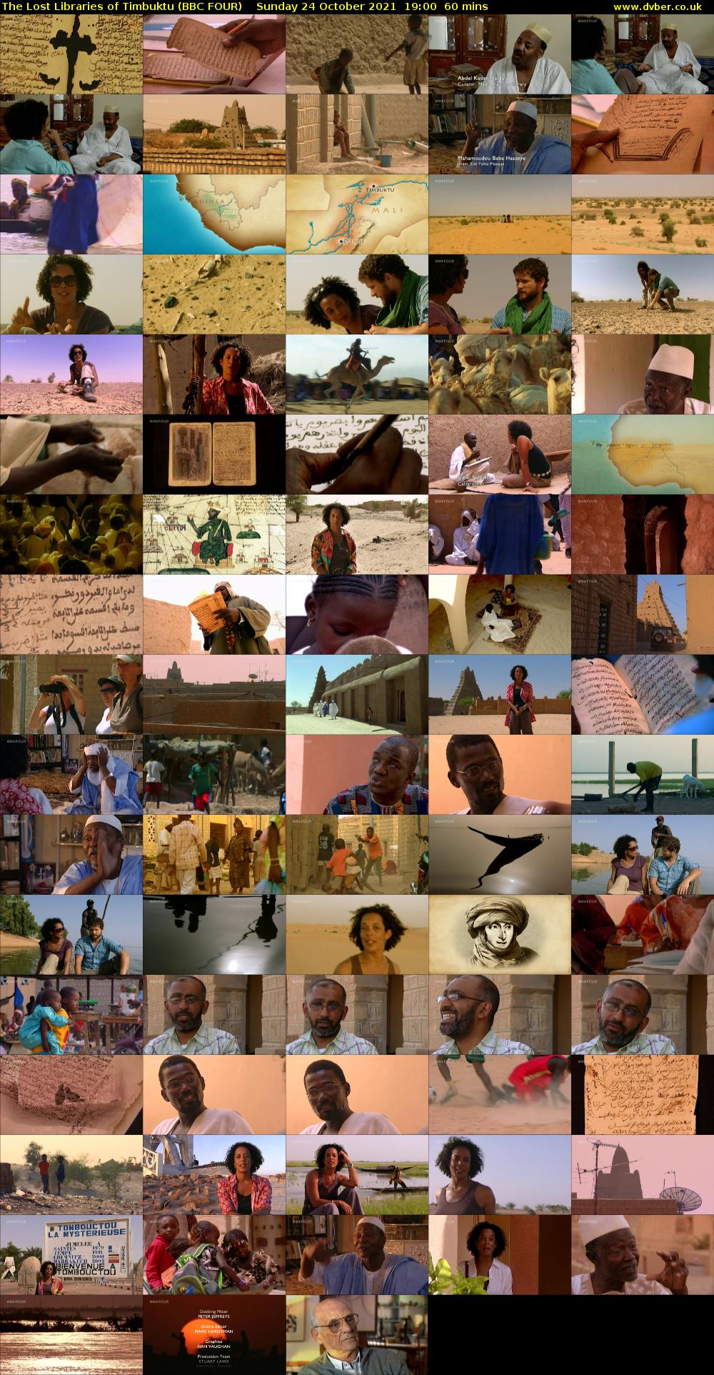 The Lost Libraries of Timbuktu (BBC FOUR) Sunday 24 October 2021 19:00 - 20:00