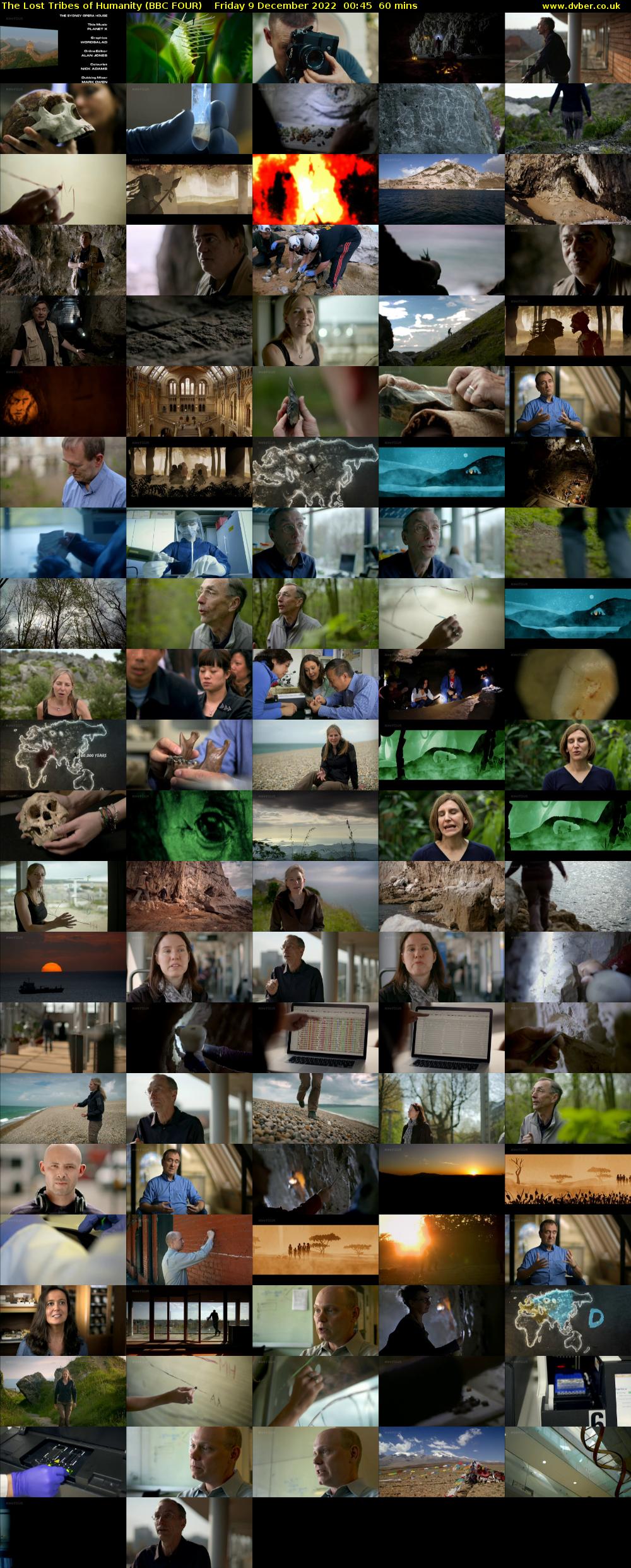 The Lost Tribes of Humanity (BBC FOUR) Friday 9 December 2022 00:45 - 01:45