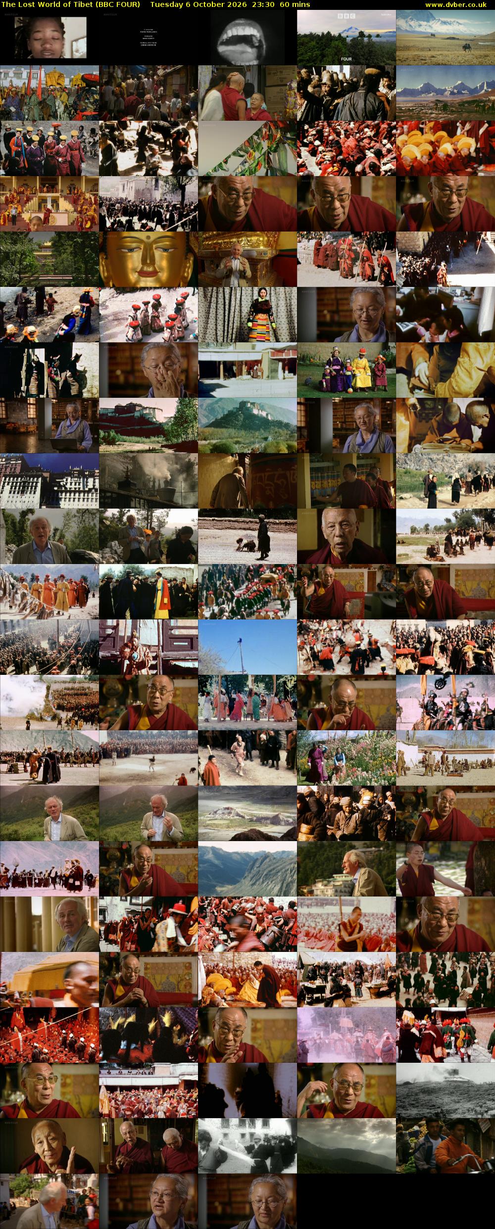 The Lost World of Tibet (BBC FOUR) Tuesday 6 October 2026 23:30 - 00:30