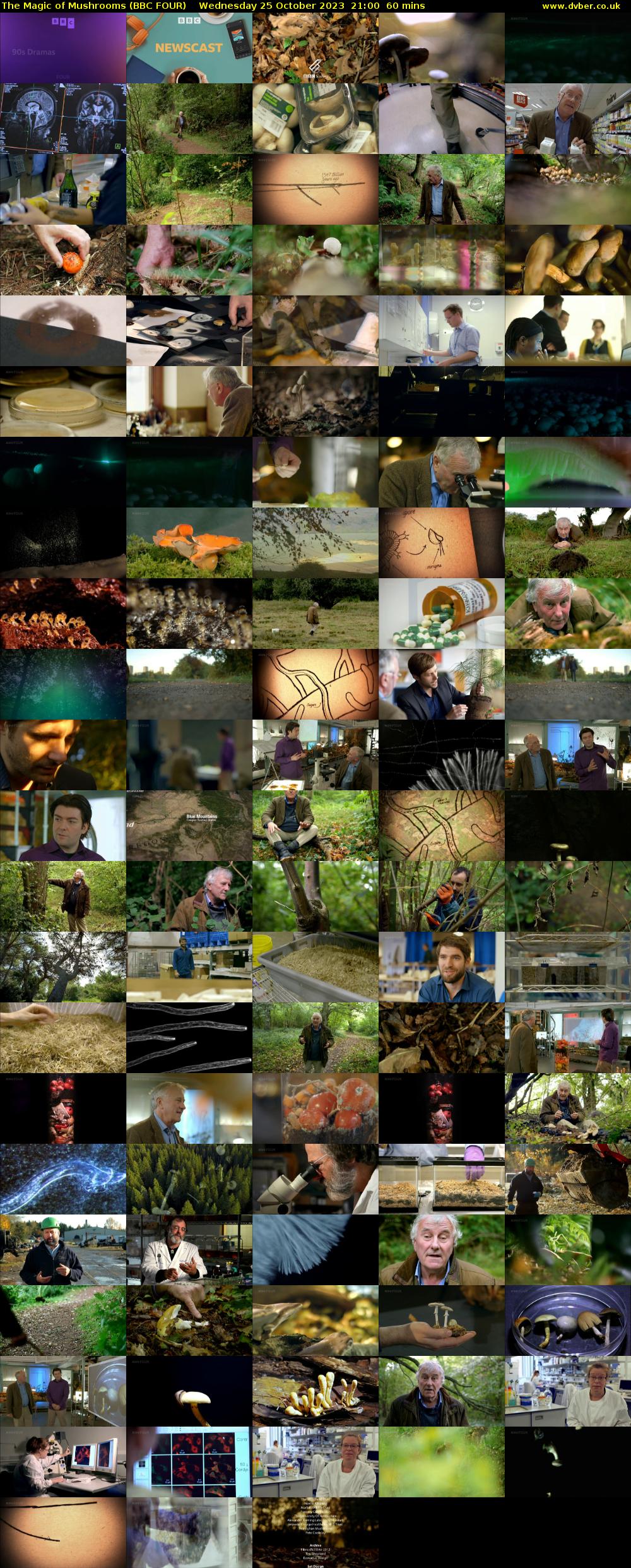 The Magic of Mushrooms (BBC FOUR) Wednesday 25 October 2023 21:00 - 22:00