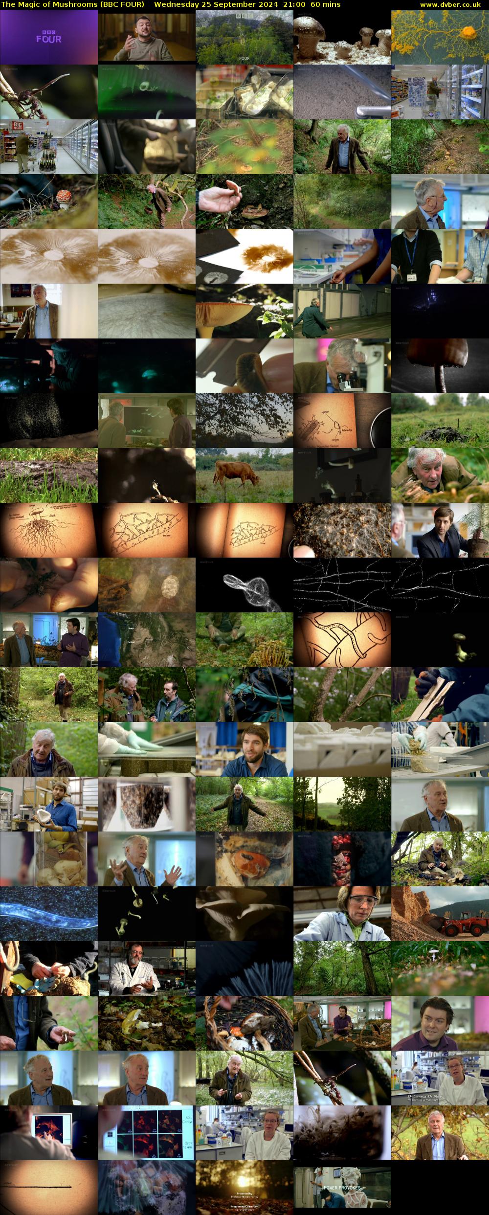 The Magic of Mushrooms (BBC FOUR) Wednesday 25 September 2024 21:00 - 22:00