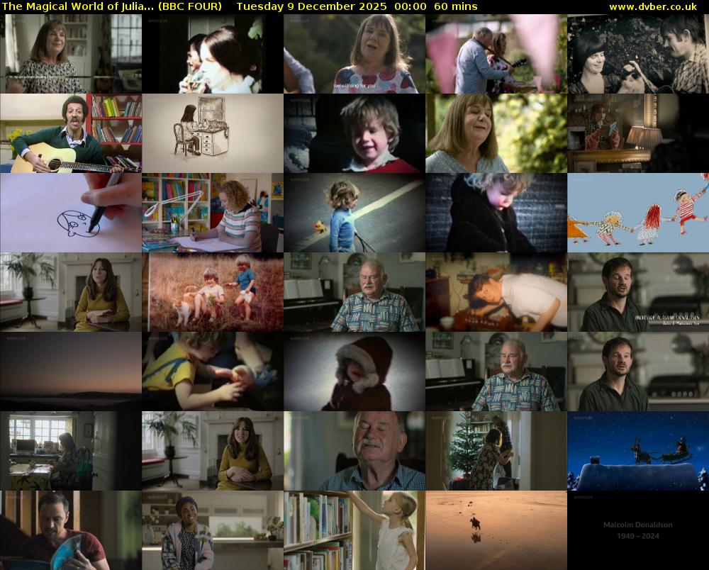 The Magical World of Julia... (BBC FOUR) Tuesday 9 December 2025 00:00 - 01:00