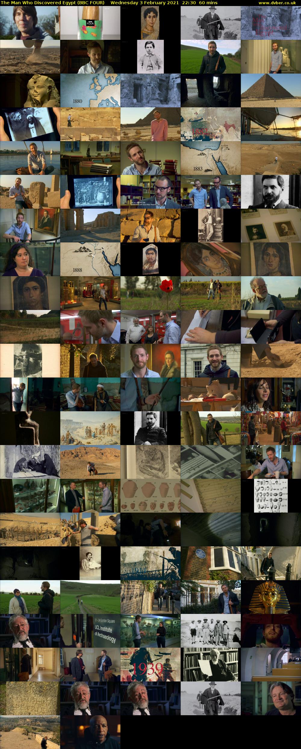 The Man who Discovered Egypt (BBC FOUR) Wednesday 3 February 2021 22:30 - 23:30
