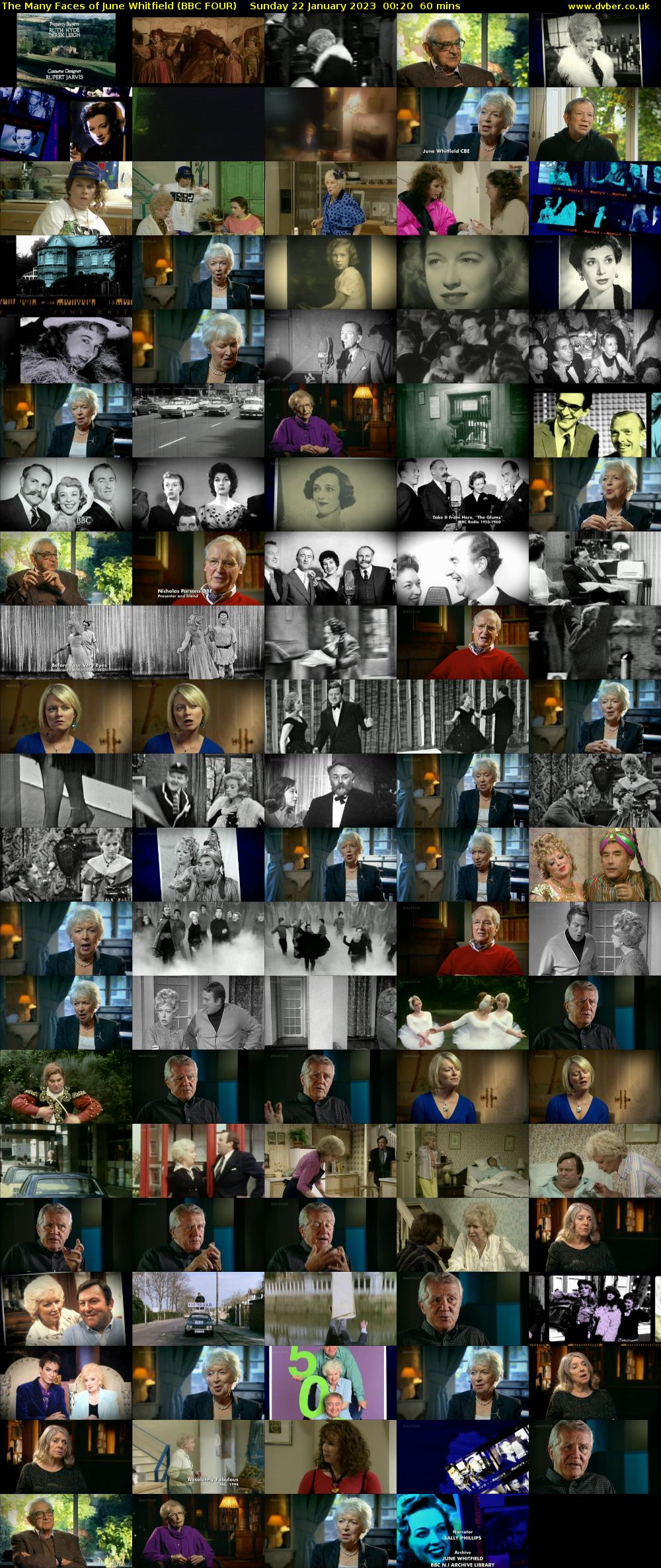 The Many Faces of June Whitfield (BBC FOUR) Sunday 22 January 2023 00:20 - 01:20