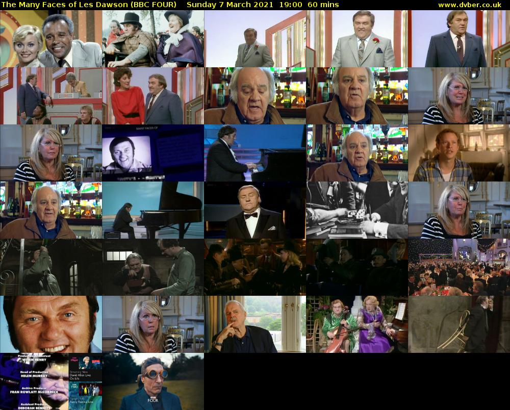 The Many Faces of Les Dawson (BBC FOUR) Sunday 7 March 2021 19:00 - 20:00