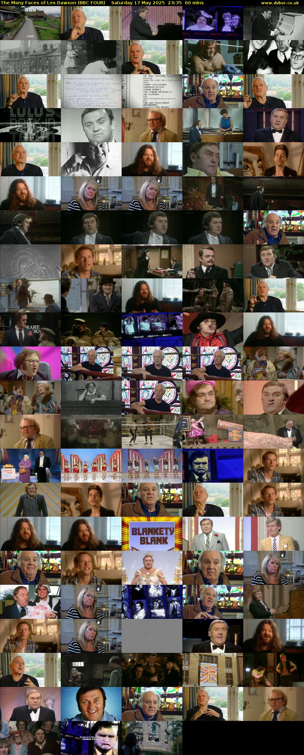 The Many Faces of Les Dawson (BBC FOUR) Saturday 17 May 2025 23:35 - 00:35