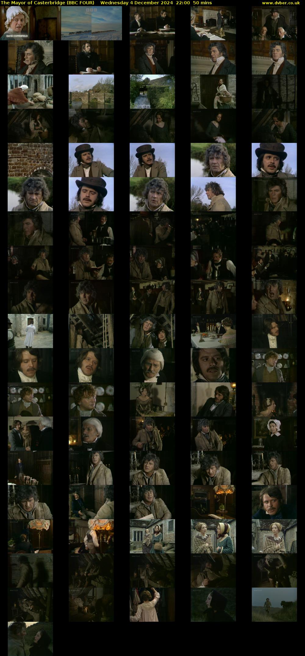 The Mayor of Casterbridge (BBC FOUR) Wednesday 4 December 2024 22:00 - 22:50