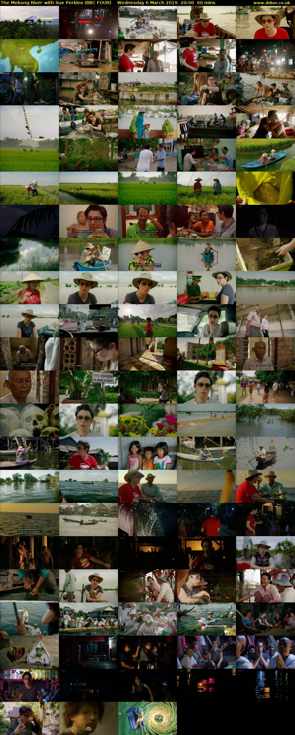 The Mekong River with Sue Perkins (BBC FOUR) Wednesday 6 March 2019 20:00 - 21:00