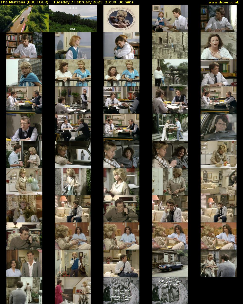 The Mistress (BBC FOUR) Tuesday 7 February 2023 20:30 - 21:00
