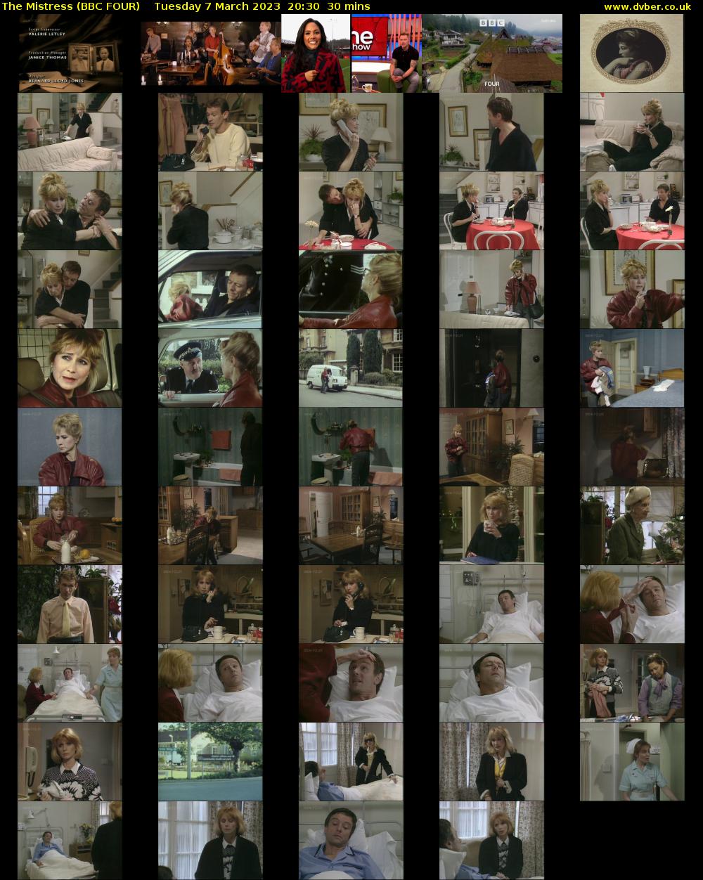 The Mistress (BBC FOUR) Tuesday 7 March 2023 20:30 - 21:00