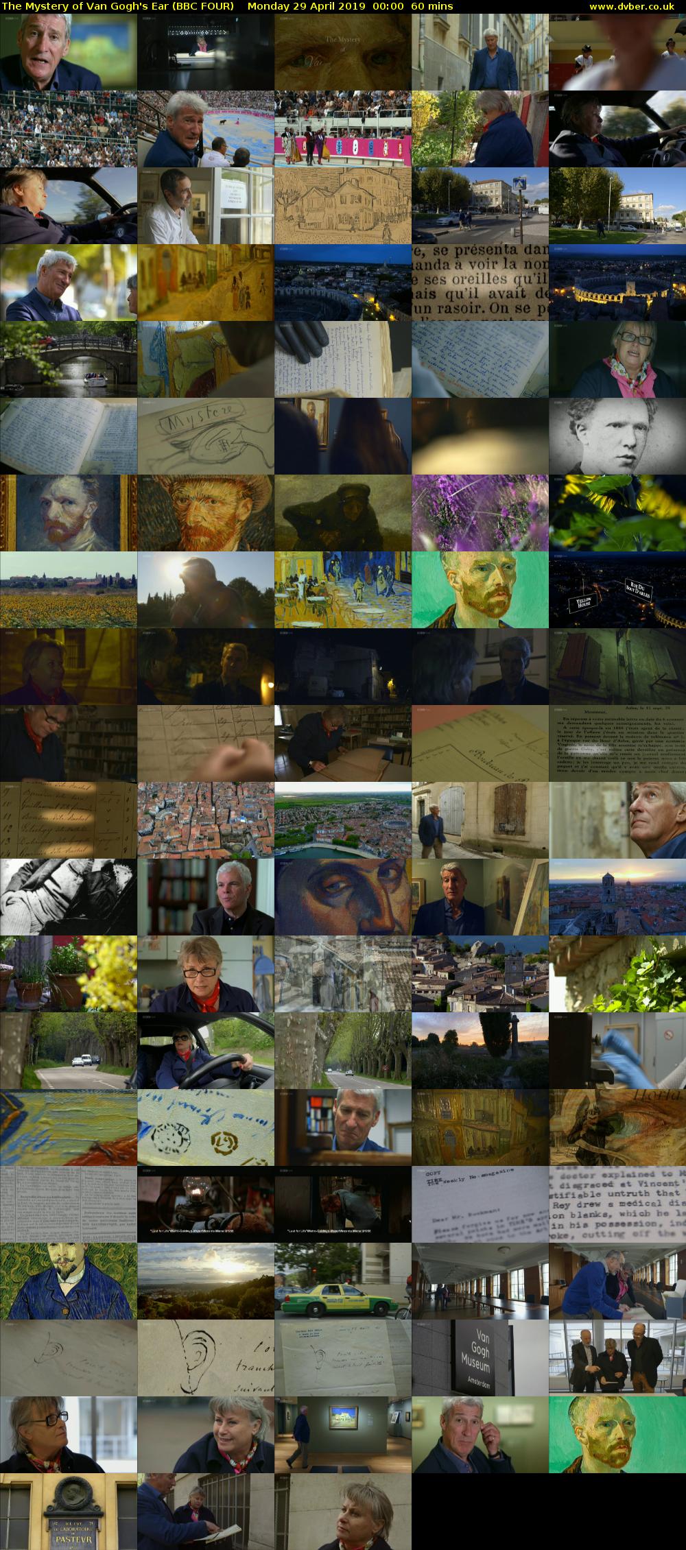 The Mystery of Van Gogh's Ear (BBC FOUR) Monday 29 April 2019 00:00 - 01:00
