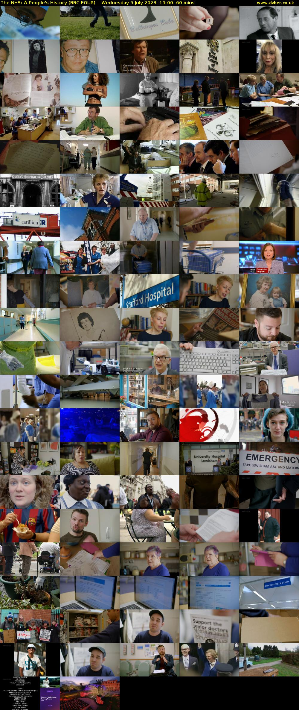 The NHS: A People's History (BBC FOUR) Wednesday 5 July 2023 19:00 - 20:00