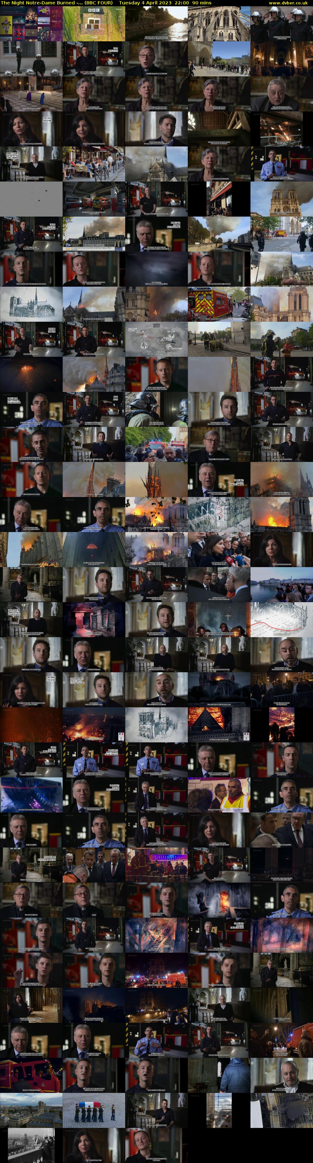 The Night Notre-Dame Burned -... (BBC FOUR) Tuesday 4 April 2023 22:00 - 23:30