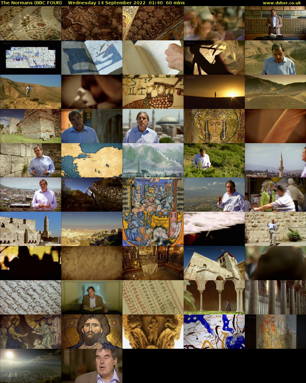The Normans (BBC FOUR) Wednesday 14 September 2022 01:40 - 02:40