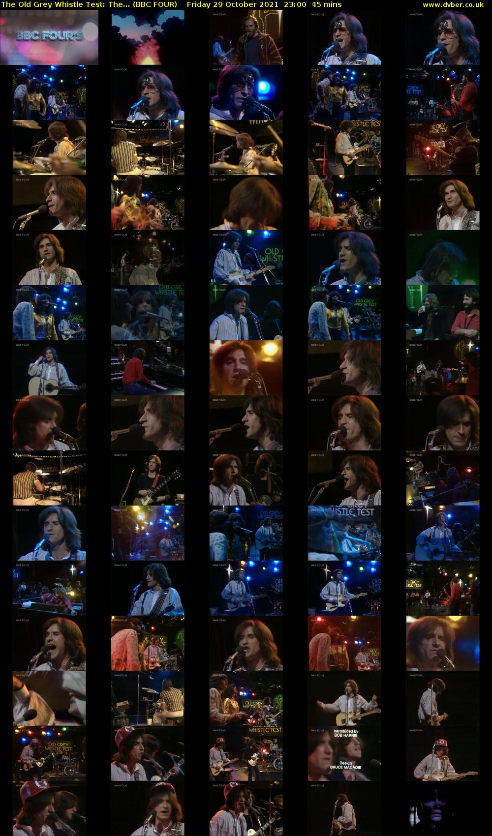 The Old Grey Whistle Test: The... (BBC FOUR) Friday 29 October 2021 23:00 - 23:45