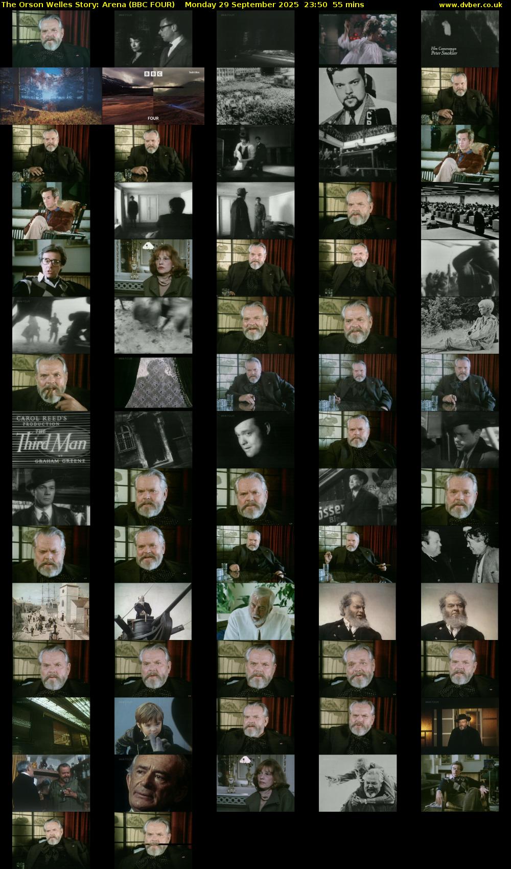 The Orson Welles Story: Arena (BBC FOUR) Monday 29 September 2025 23:50 - 00:45