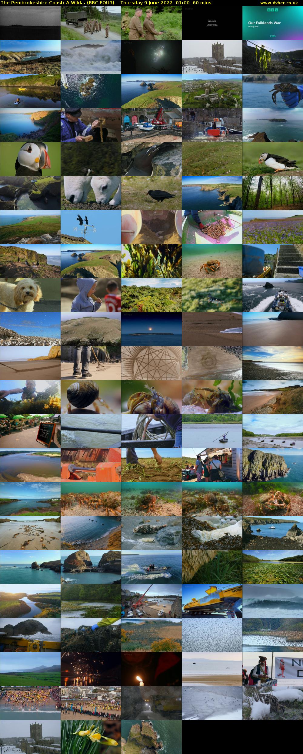 The Pembrokeshire Coast: A Wild... (BBC FOUR) Thursday 9 June 2022 01:00 - 02:00